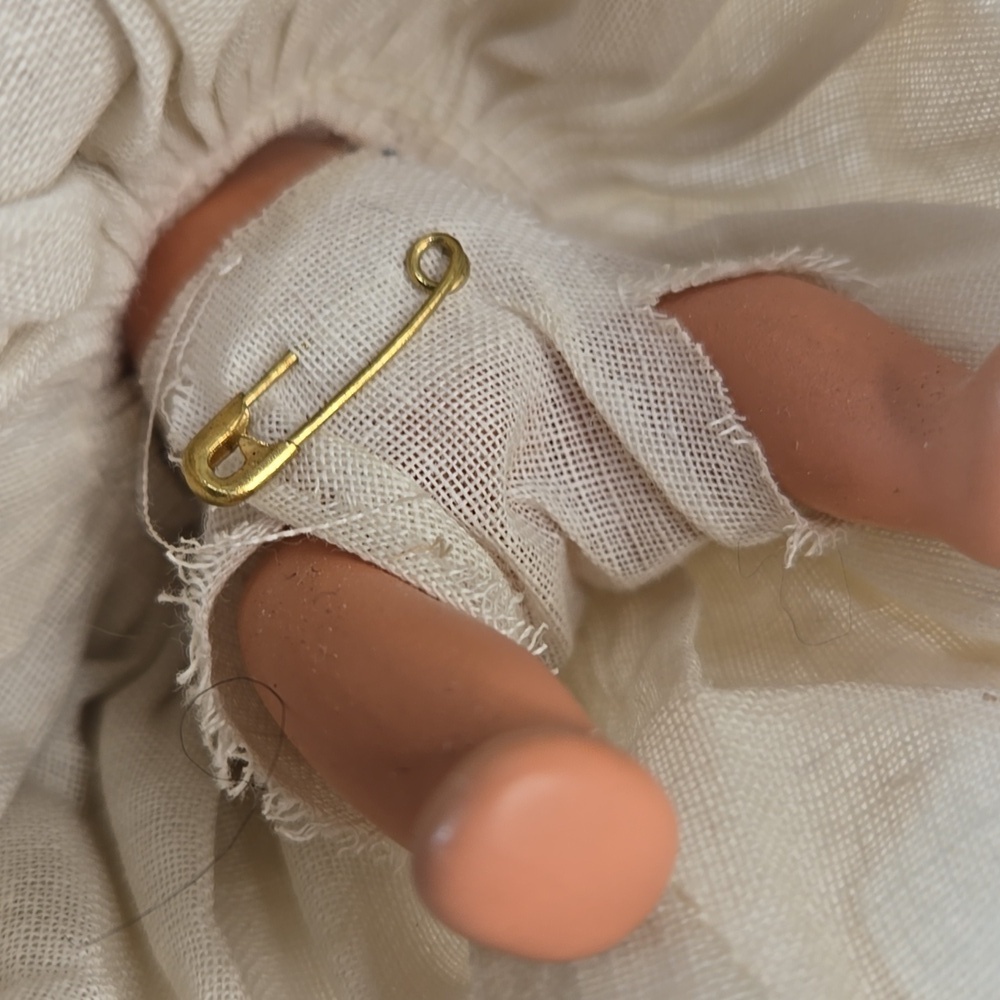 Nancy Ann Storybook Doll Hush-A-Bye Long Dress 1940's Bisque Infant Babydoll - Picture 7 of 13